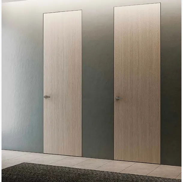 Porta per interni battente in laminato Filomuro Grafite 111G Grano di BiHome