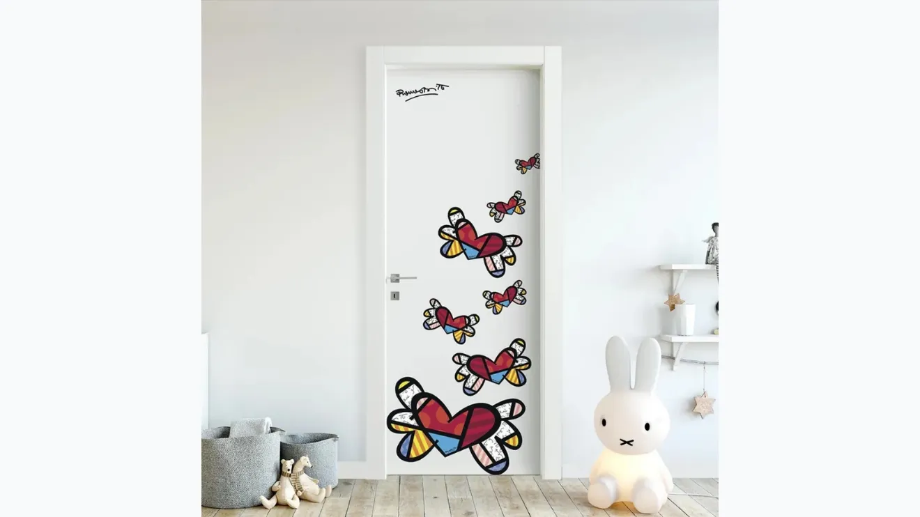 Porta per interni Britto Hearts With Wings di Bertolotto