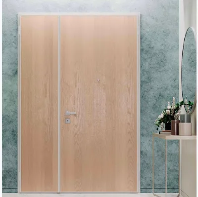 Porta per interni battente blindata CL Rovere Sbiancato di BiHome