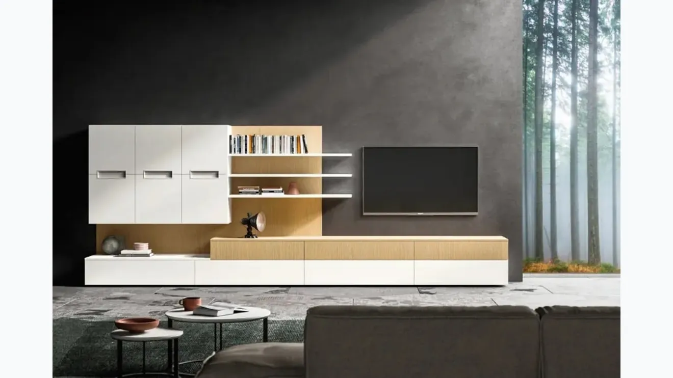 Parete Attrezzata Living T04 2023 di Gentili Cucine