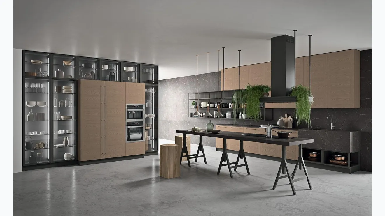 Cucina Design ad angolo Mood 02 di Astra