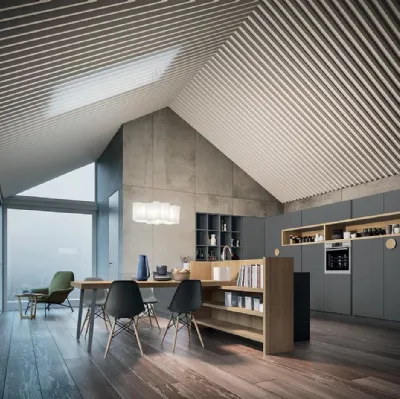 Cucina Design con penisola XXL 02A di Astra