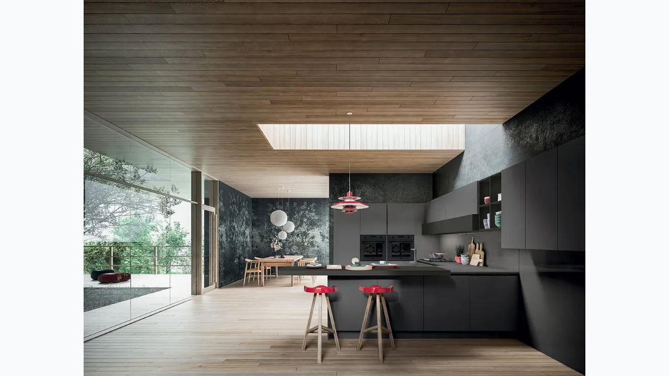 Cucina Design con penisola XXL 02B di Astra