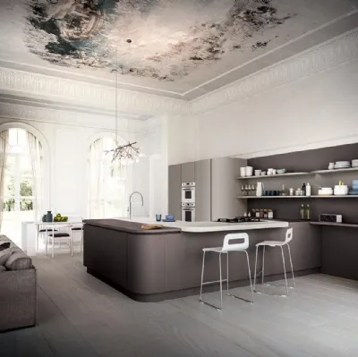 Cucina Design con penisola XXL 08 di Astra